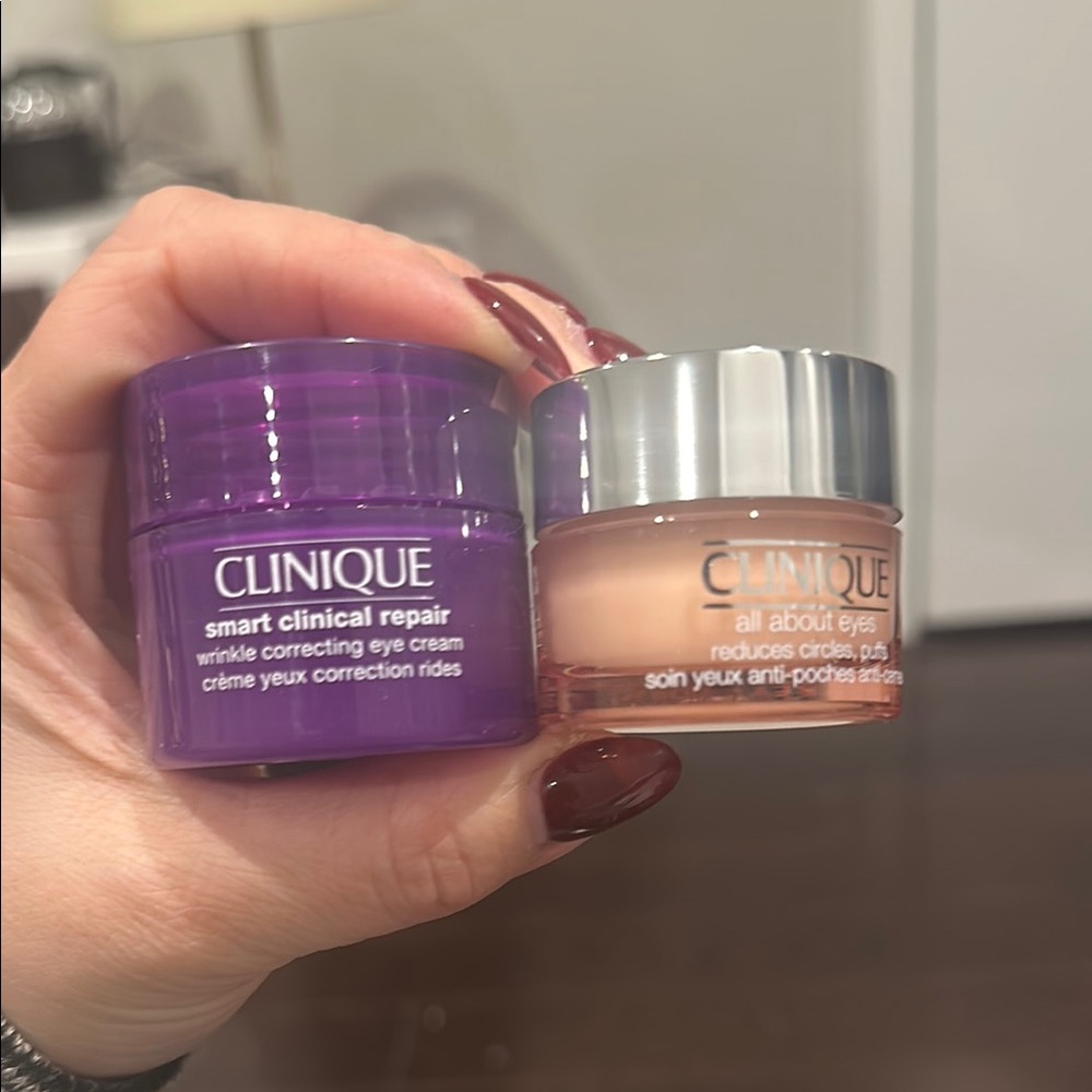Clinique Eye Cream Duo - Purple and Pink